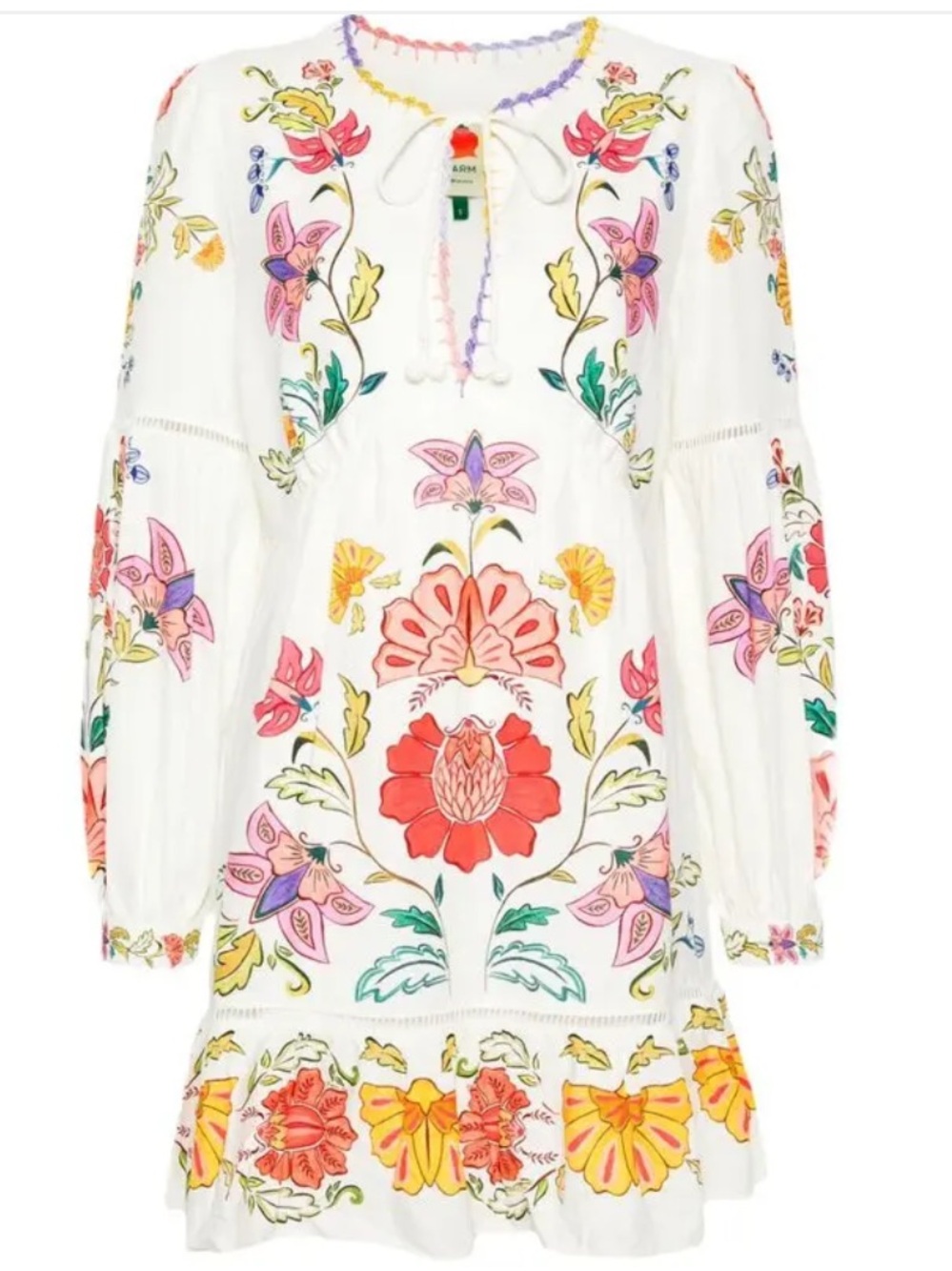 FARM Rio Floral Insects Mini Dress S - Picture 6 of 15